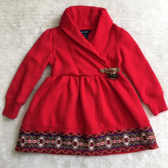 Ralph Lauren Other - Ralph Lauren Red Toddler Girl Dress Size 3T